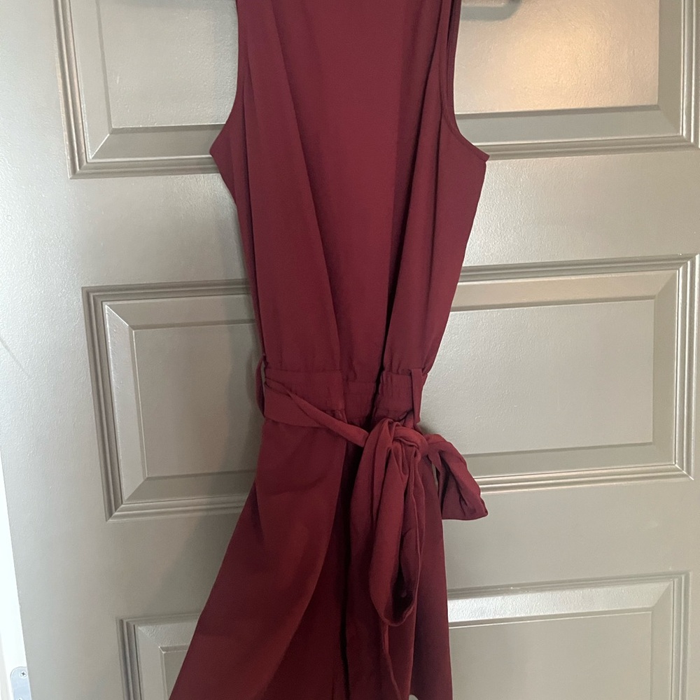 Banana Republic Sleeveless Burgundy Romper. NWT